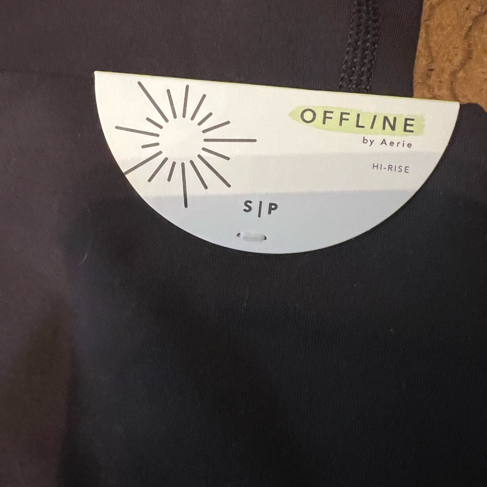 AERIE OFFLINE HUGGER BOOTCUT LEGGINGS CHOCOLATE BROWN SMALL NWT - Picture 3 of 6